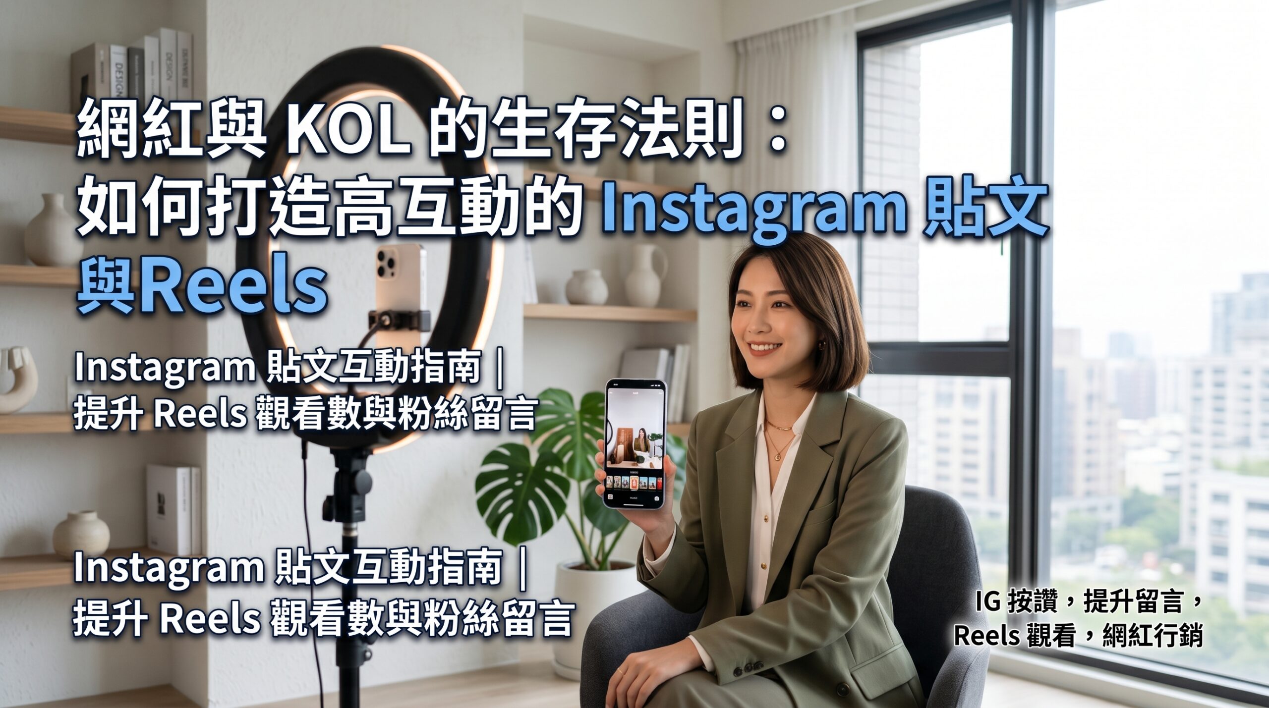 You are currently viewing 網紅與 KOL 的生存法則：如何打造超高互動的 IG 貼文與 Reels