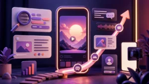 Instagram SEO 關鍵字、Reels 與搜尋曝光概念圖